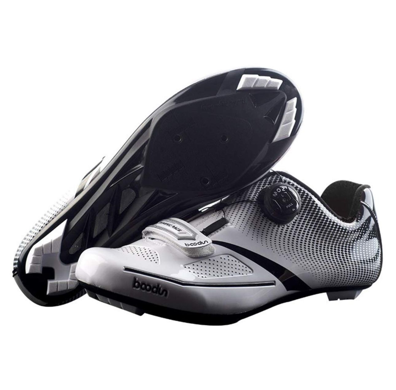 Mens Road Cycling Shoes,Breathable Damping Mountain Bicycle Shoes Outdoor Leisure Lock Pedal Bike Shoes,Black-39/UK 6.5/US 7 