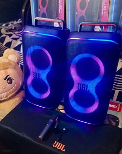 JBL Partybox Live 120 Portable Bluetooth Speaker ≠ Bass Boost, LED Lights, 160+ Watt, Wireless Microphone