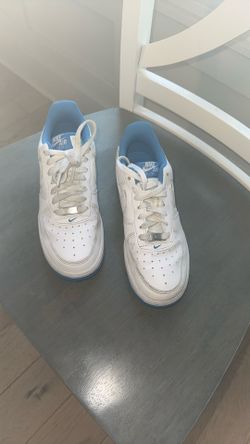 Boys White And Blue Nike AF1s