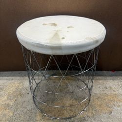 Ottoman Foot Stool Metal Grate