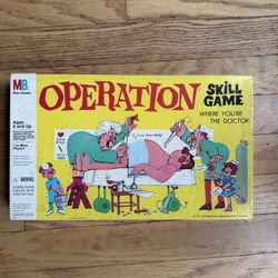 Vintage Operation Game By Milton Bradley