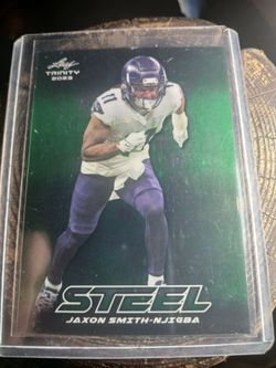 2023 Leaf Trinity Green Steel  1of1 PRE-PRODUCTION PROOF Jaxon Smith-Njigba