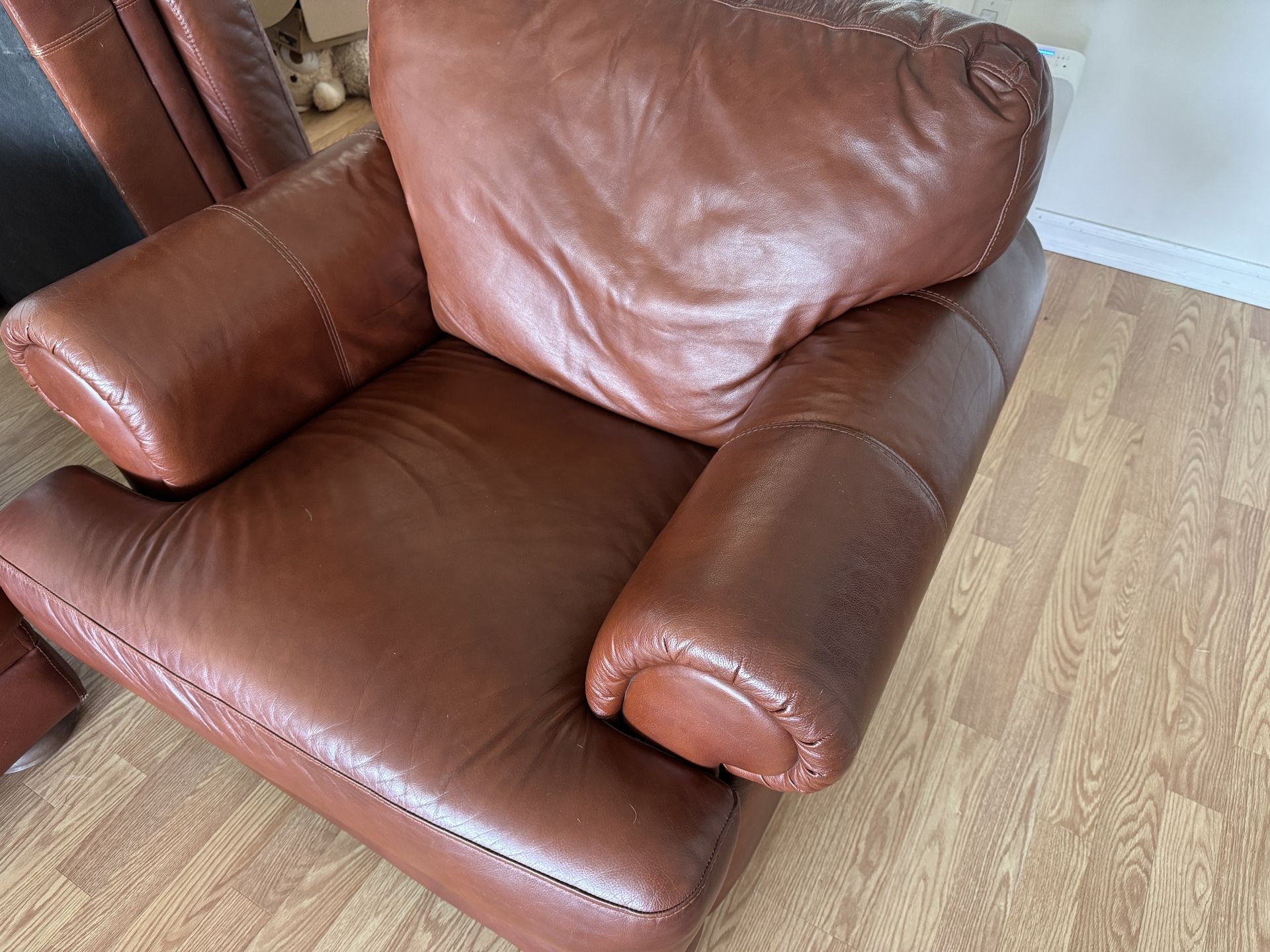 Authentic Leather Couch By Chateau d'Ax