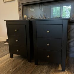 Set Of Two 2 Nightstand End Tables