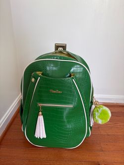 Nice Aces Green Croc Tennis Backpack