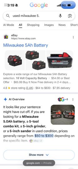 5. used batteries