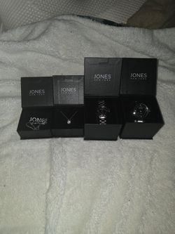 Jewelry Set... Men's watch women's watch necklace bracelet