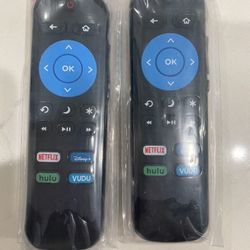 2 Pack ONN Roku TV Remote Control with Disney button