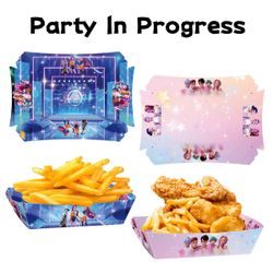 K-Pop Demon Hunter  Birthday Party Supplies – Decoration Set6+6