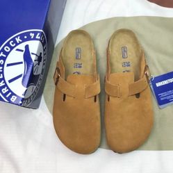 Brand NEW HOT Women's Mink Suede Birkenstock Boston Shoes - Narrow Fit38