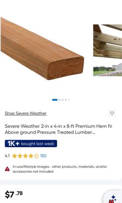 New pressure treated lumber x3