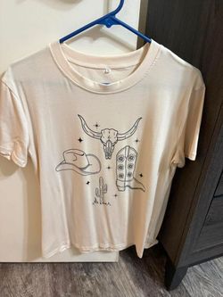 Women shirt and earrings