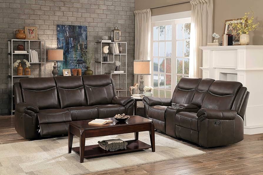ACME Lydia Real Leather Motion Sofa + Loveseat, Set Of 2, $750/2pcs
