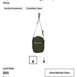 supreme olive shoulder bag FW22