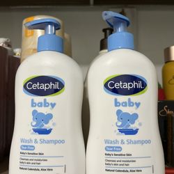 Cetaphil Baby Moisturizing Shampoo and Body Wash with Aloe Vera  and Natural Calendula, 13.5 fl oz