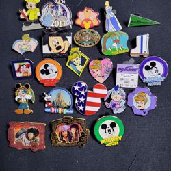 24 Assorted Disney Collector Pins 