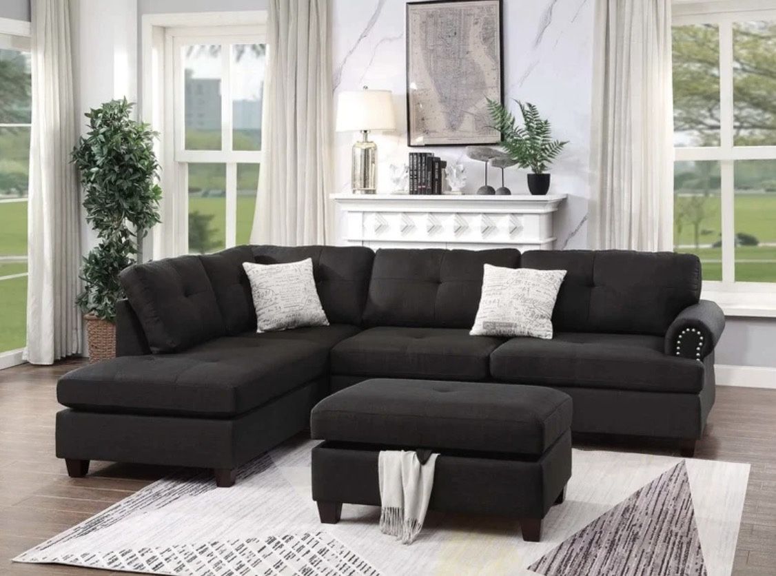 Sectional With Ottoman