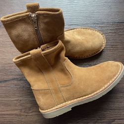 New Leather Girls Boots Zara, Size 4