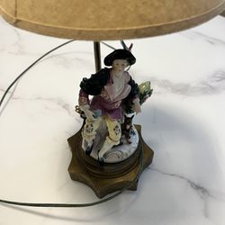 Antique Dresden Porcelain Now As A DALE brass Lamp