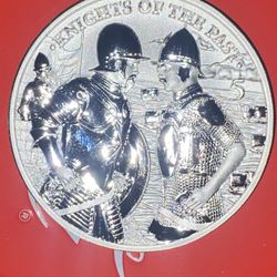 2022 Malta €5 1 oz Silver Knights of the Past Gem BU Uncirculated Coin In Capsul