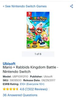 Mario + rabbids kindom battle wii u