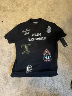 True Religion Black Embro Tee Large