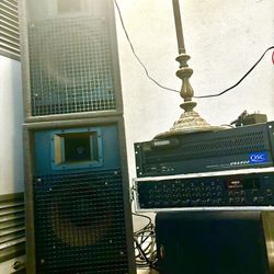 P. A. System - PAS Speakers-QSC Amp-Yamaha Mixer $500