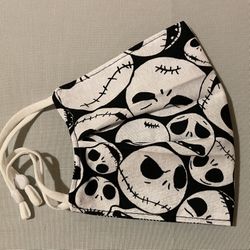 Mr. Jack Skellington The Nightmare Before Christmas Face Mask Reversible