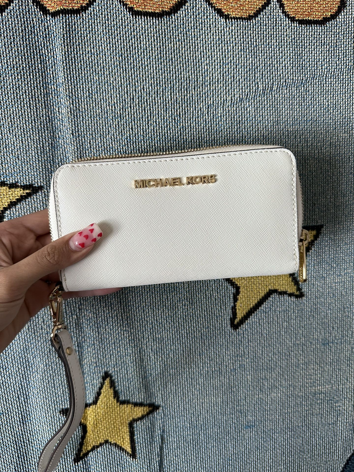 Michael Kors Leather Wallet White 