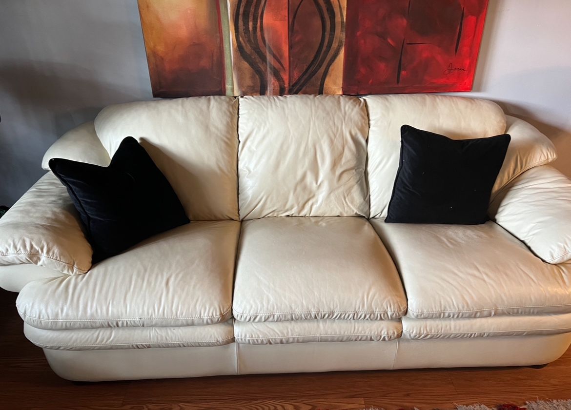 Natuzzi leather sofa 