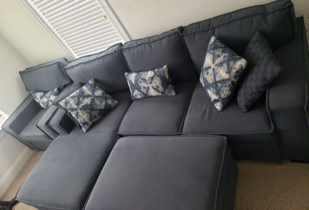 Denim Livingroom Set
