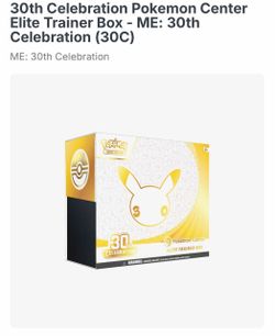 🔥 FOR SALE / TRADE — Pokémon 30th Celebration Pokémon Center ETB! 🔥