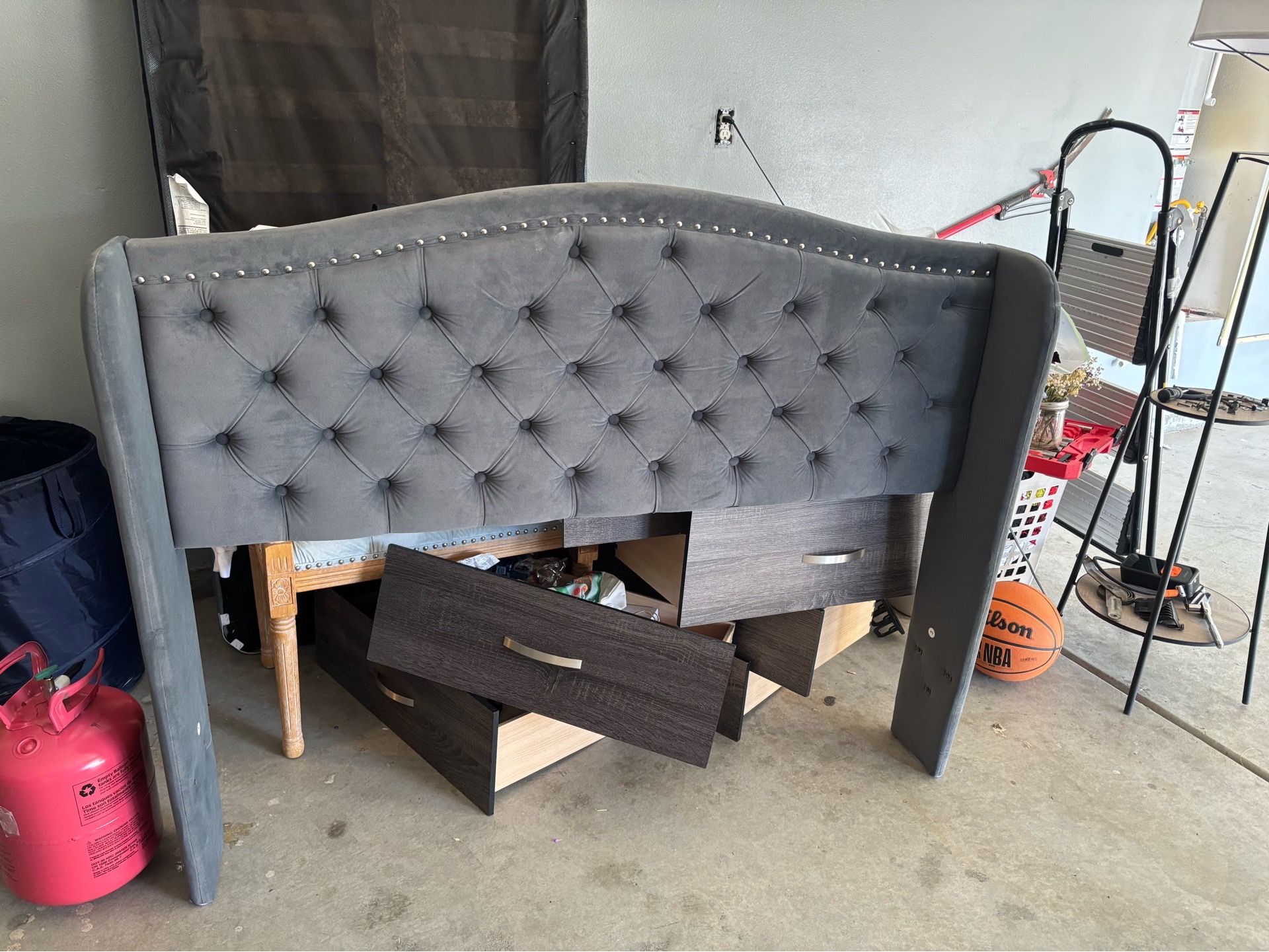 Full size Grey bed frame