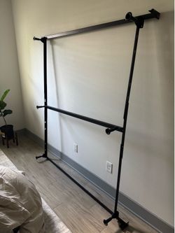 King Bed Metallic Frame With 2 Box Springs