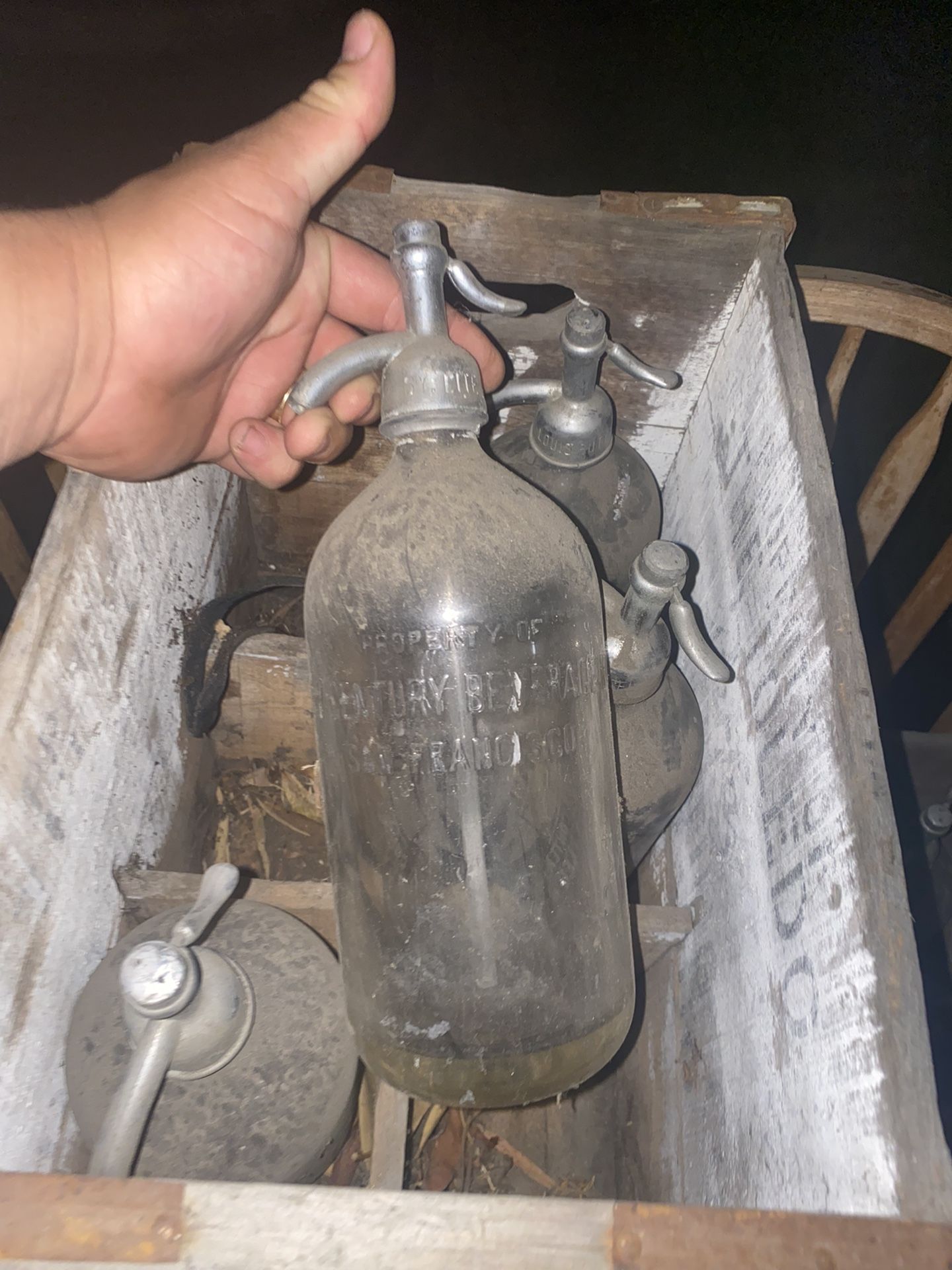 Antique Seltzer Sparkling Water Bottles