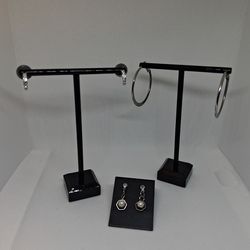 Silver Earring Trio