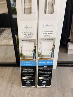 VINYL BLINDS (x2)