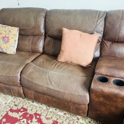 Leather Seat Recliner Sofa Furniture 