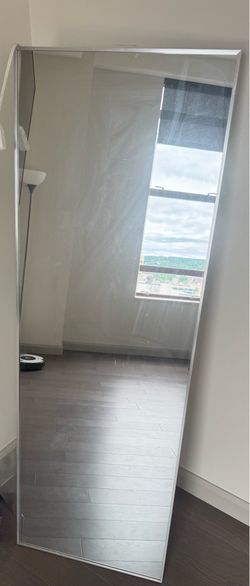 Full length mirror with stand