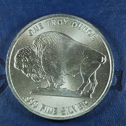Silver Buffalo Round, 1 Troy Ounce .999 Fine