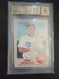 2017 COREY SEAGAR RATED & CASED BASEBALL CARD!!