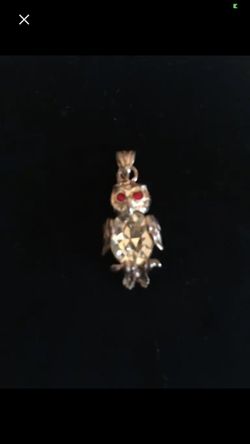 925 silver owl charm