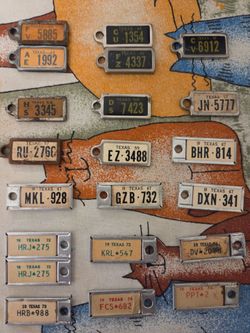 Dav license plate keychains