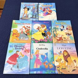 8 Walt Disney Hardback Books