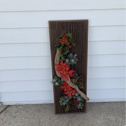 Large Barnboard Winter Wall Decoration