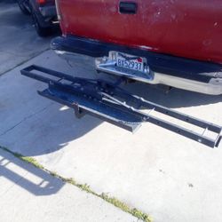 Motorcycle Carrier Scooter Dirt Bike Hitch Mount Rack Ramp Hauler Transport