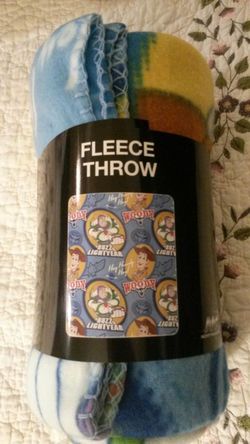 Woody and Buzz Lightyear fleece blanket