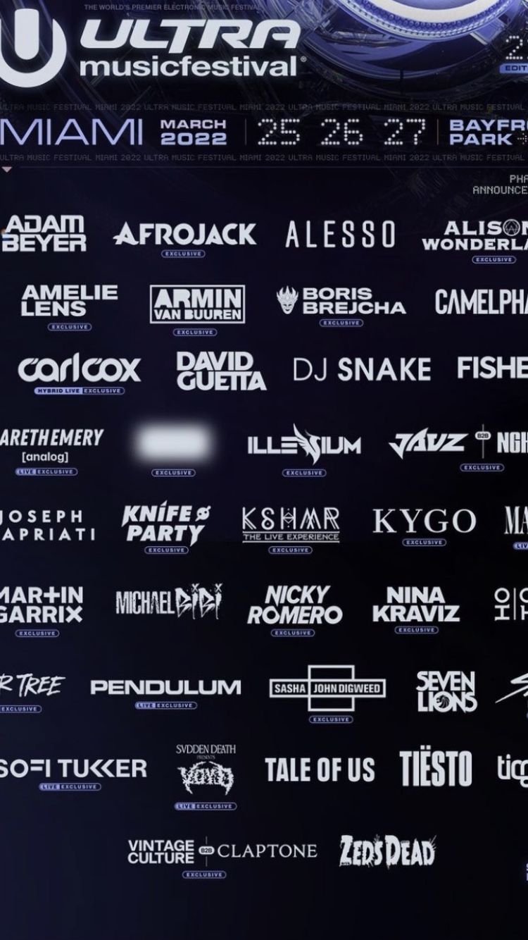 Ultra Miami Tickets 3 Days