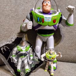Vintage Disney Pixar Toy Story's Buzz Lightyear TRIO
