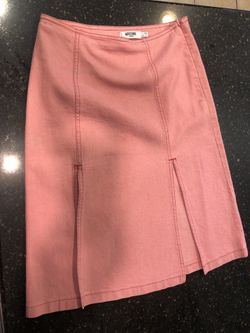 Moschino light pink denim skirt - size 4 US